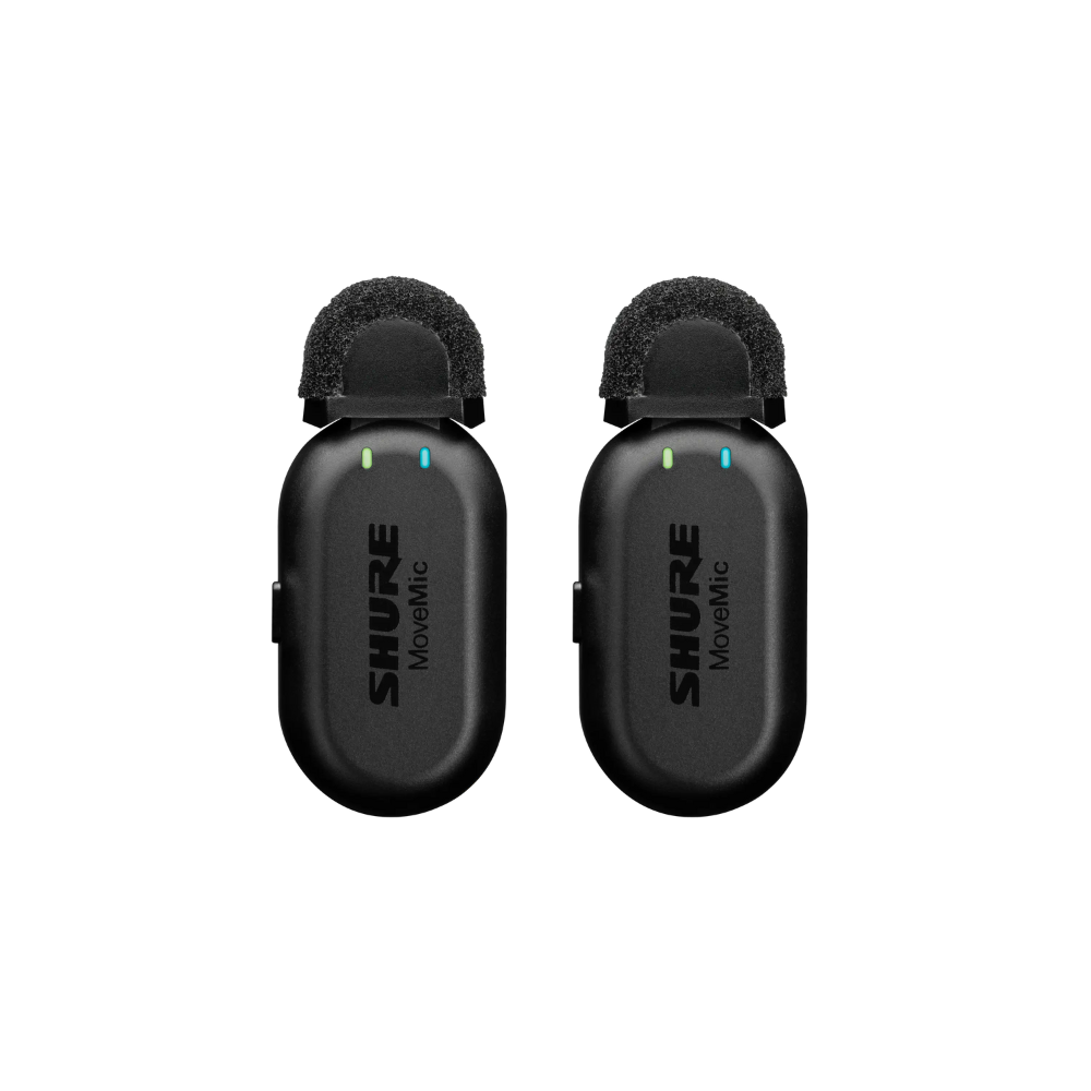 Shure MoveMic Two 2-kanaals draadloze lavaliermicrofoon