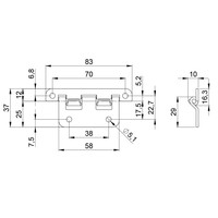 2252 Groot uitneemscharnier