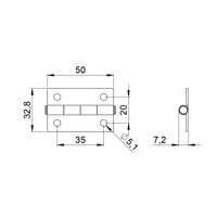 2601 Scharnier klein