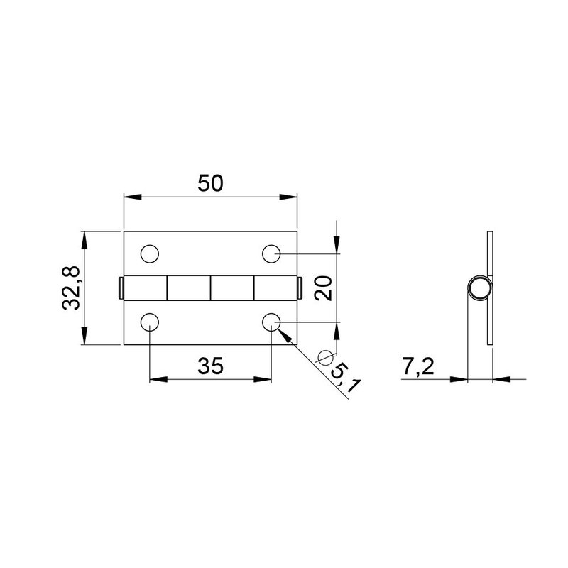 2601 Scharnier klein