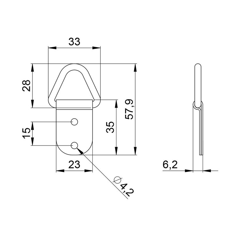2882 Montagering voor draagband