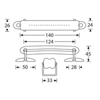 3415 Opbouw koffer handvat imitatie leer