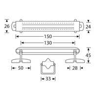 3416 Opbouw koffer handvat leer