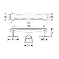 3417 Opbouw koffer handvat leer