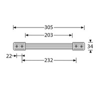 3426 Opbouw koffer handvat 300mm