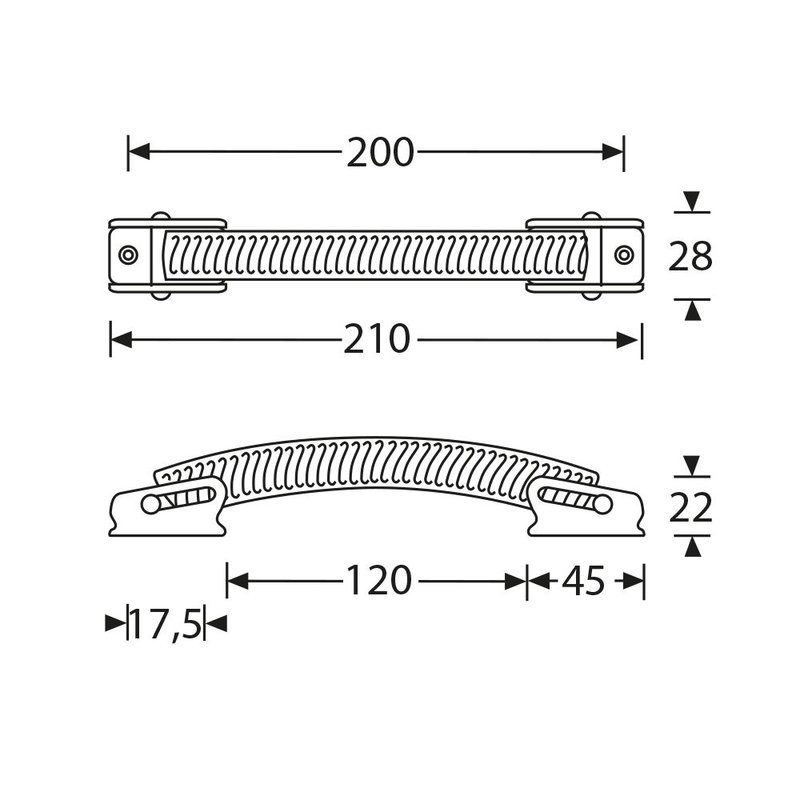 3428 Opbouw koffer handvat techno