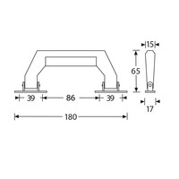 3431 Opbouw koffer handvat