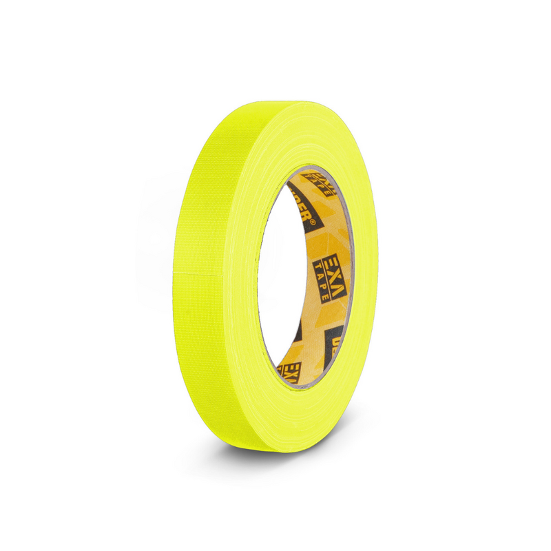 Gaffa tape neon 19mm 25m geel