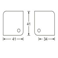 4001 Platte hoek medium