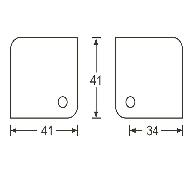 4001 Platte hoek medium