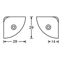 4008 Platte hoek klein