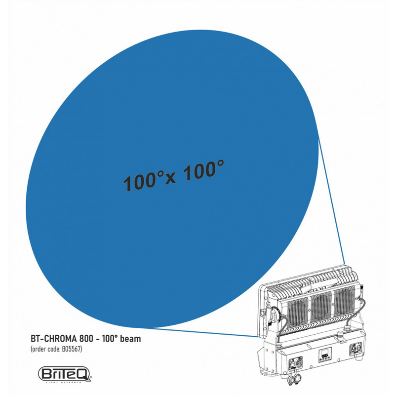 Beam shaper voor BT-CHROMA 800 100° beam