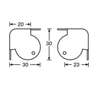 4055 Platte hoek klein