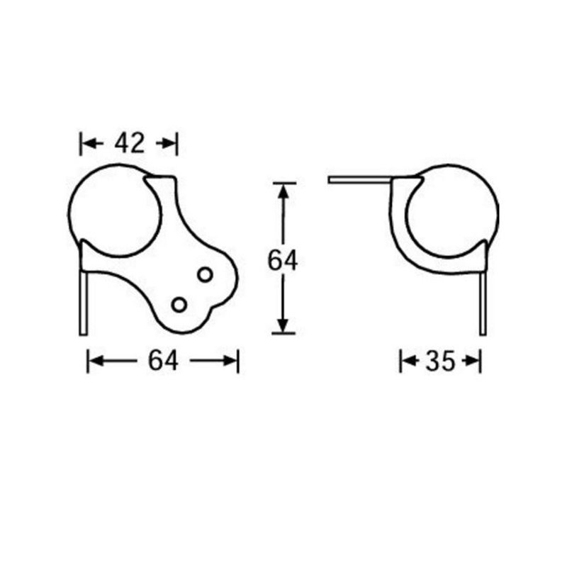 Adam Hall 4103 Bolhoek groot 2-benig 4103 Bolhoek groot 2-benig