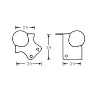 Adam Hall 4114 Bolhoek klein met overzethoek 4114 Bolhoek klein met overzethoek