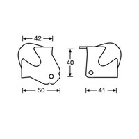 Adam Hall 4118 Bolhoek medium met overzethoek 4118 Bolhoek medium met overzethoek
