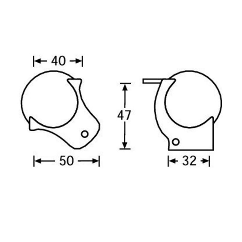 Adam Hall 4127 Bolhoek medium met overzethoek 4127 Bolhoek medium met overzethoek