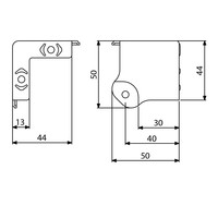 Adam Hall 4145 Randhoek met verzet 4145 Randhoek met verzet