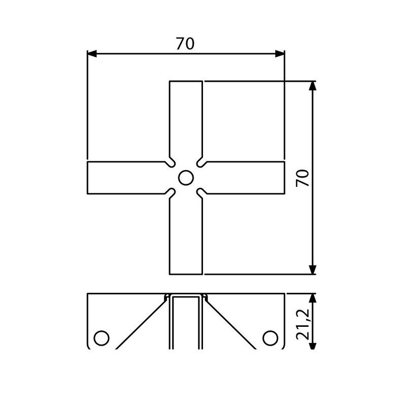 4291 Kruishoek 9,2mm