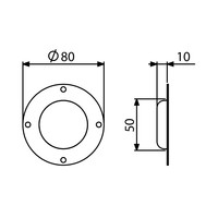 Adam Hall 4905 Rubber voet stapelschotel 4905 Rubber voet stapelschotel