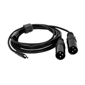 Hilec USB-C naar 2x XLR male kabel 2m USB-C naar 2x XLR male kabel 2m