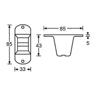 Adam Hall 4982 Kunststof voet 43mm 4982 Kunststof voet 43mm