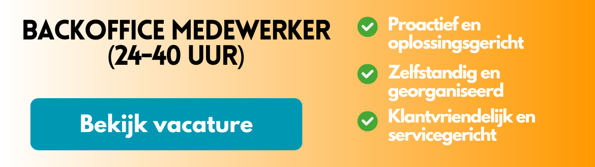 Backoffice Medewerker Vacature