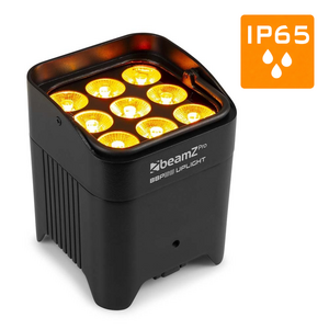 BBP59 verticale LED par op accu 9x 12W RGBWA-UV LED IP65
