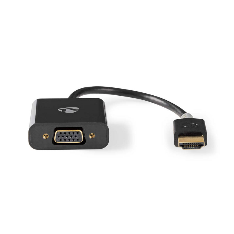 HDMI-adapter naar VGA & minijack verguld