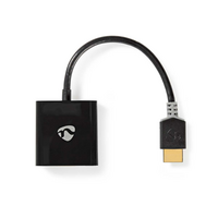 HDMI-adapter naar VGA & minijack verguld