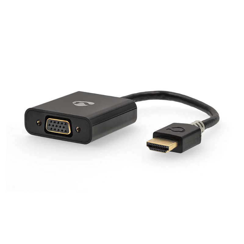 HDMI-adapter naar VGA & minijack verguld