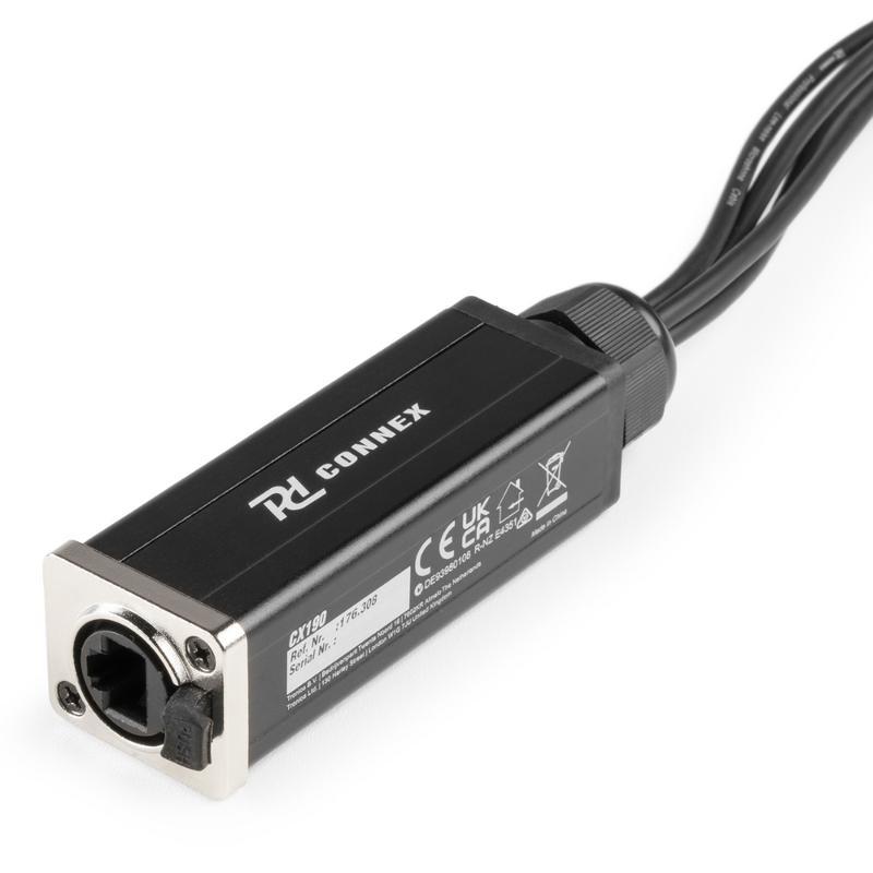 CX190 Audio & DMX adapter 4x 3p XLR male naar CAT 70cm