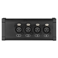 CX187 Splitter box 4x 3p XLR female naar CAT