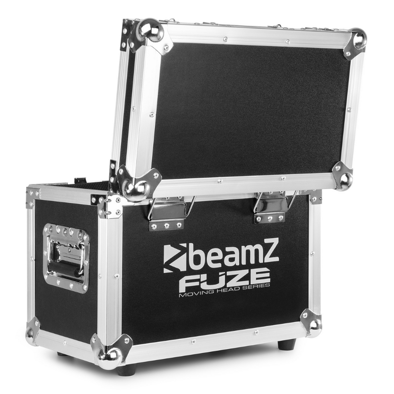 2x Fuze75S LED Spot moving head met flightcase