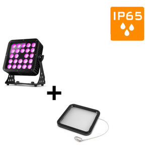 BeamZ StarColor205 LED flood light voor buiten 24x 10W RGBA IP65 + Beamz StarColor200/205 filter