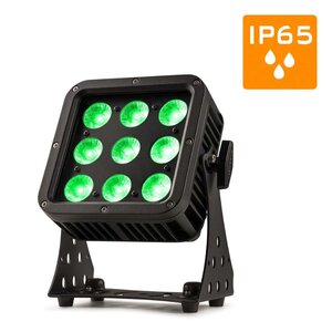 StarColor75 LED flood light voor buiten 9x 8W RGBA IP65