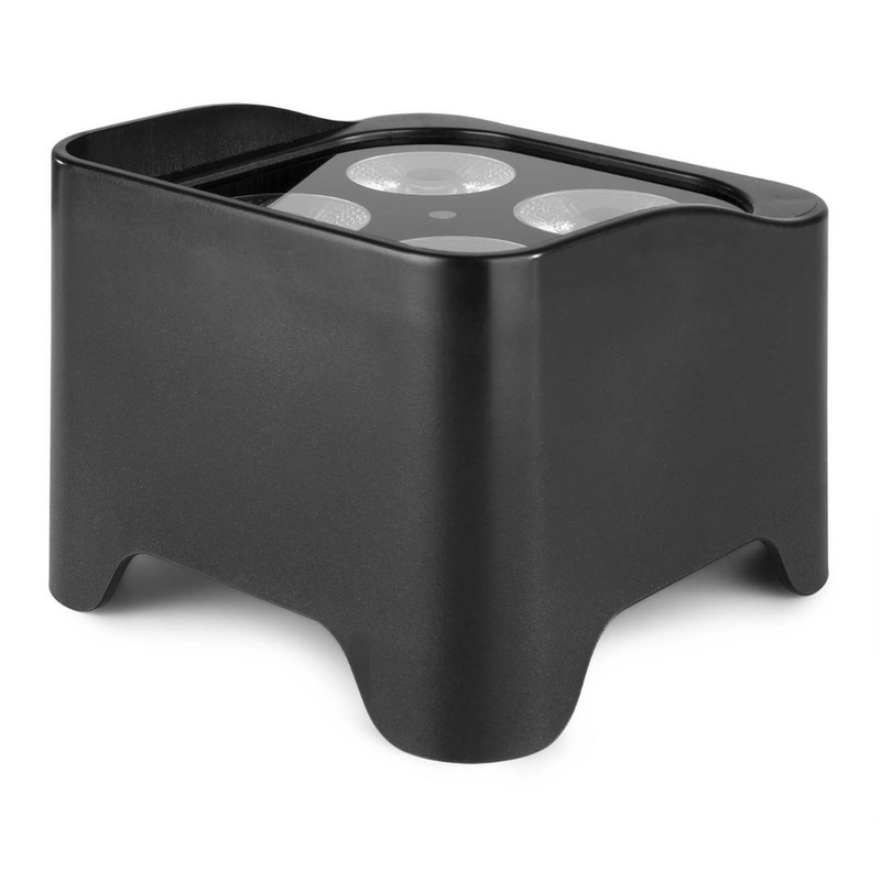 BBP90 verticale LED par op accu 4x 4W RGB-UV