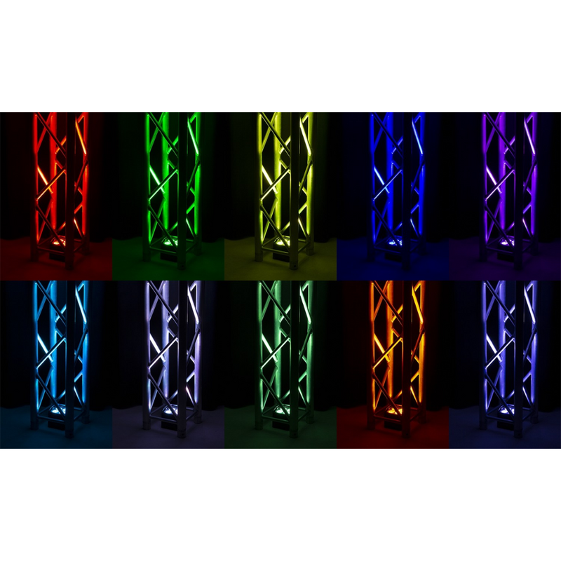 BBP90 verticale LED par op accu 4x 4W RGB-UV