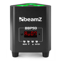 BBP93 verticale LED par op accu 3x 10W RGBW