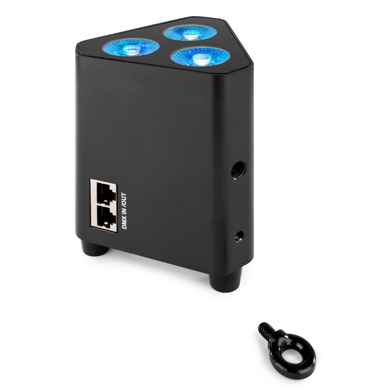 BBP93 verticale LED par op accu 3x 10W RGBW