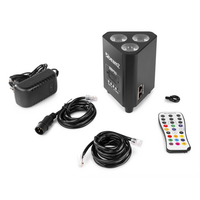 BBP93 verticale LED par op accu 3x 10W RGBW