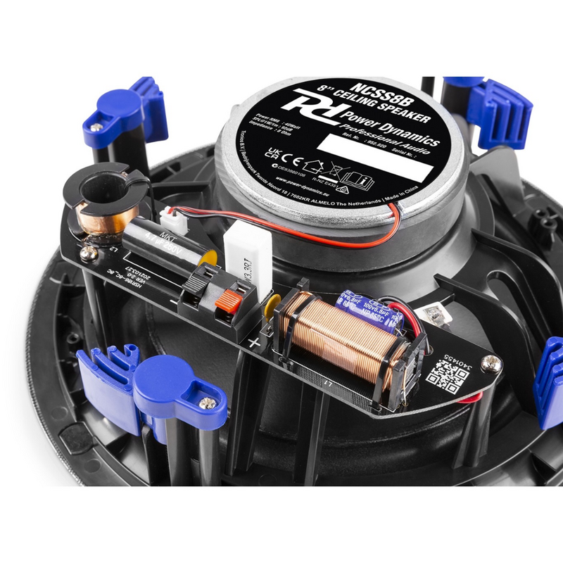 NCSS8B Plafondluidspreker 8 inch 40W zwart