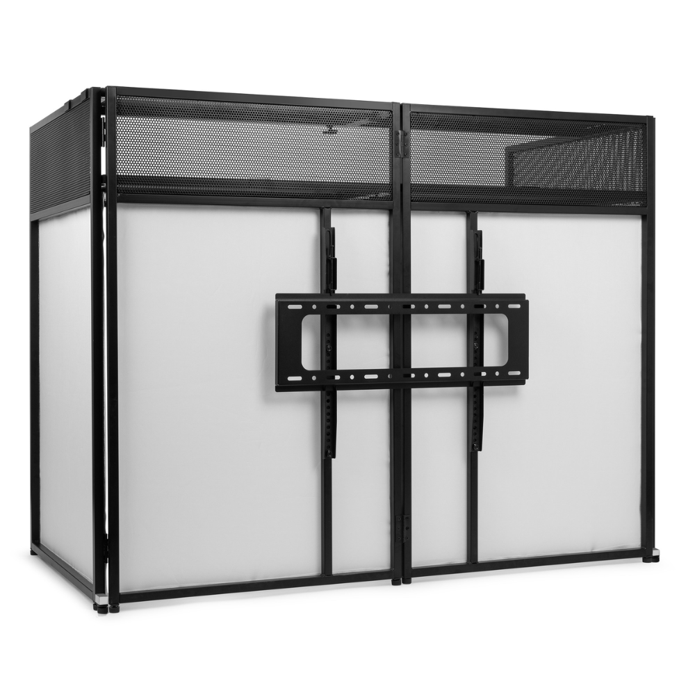 Vonyx DB6 Pro Opvouwbare DJ booth met TV beugel