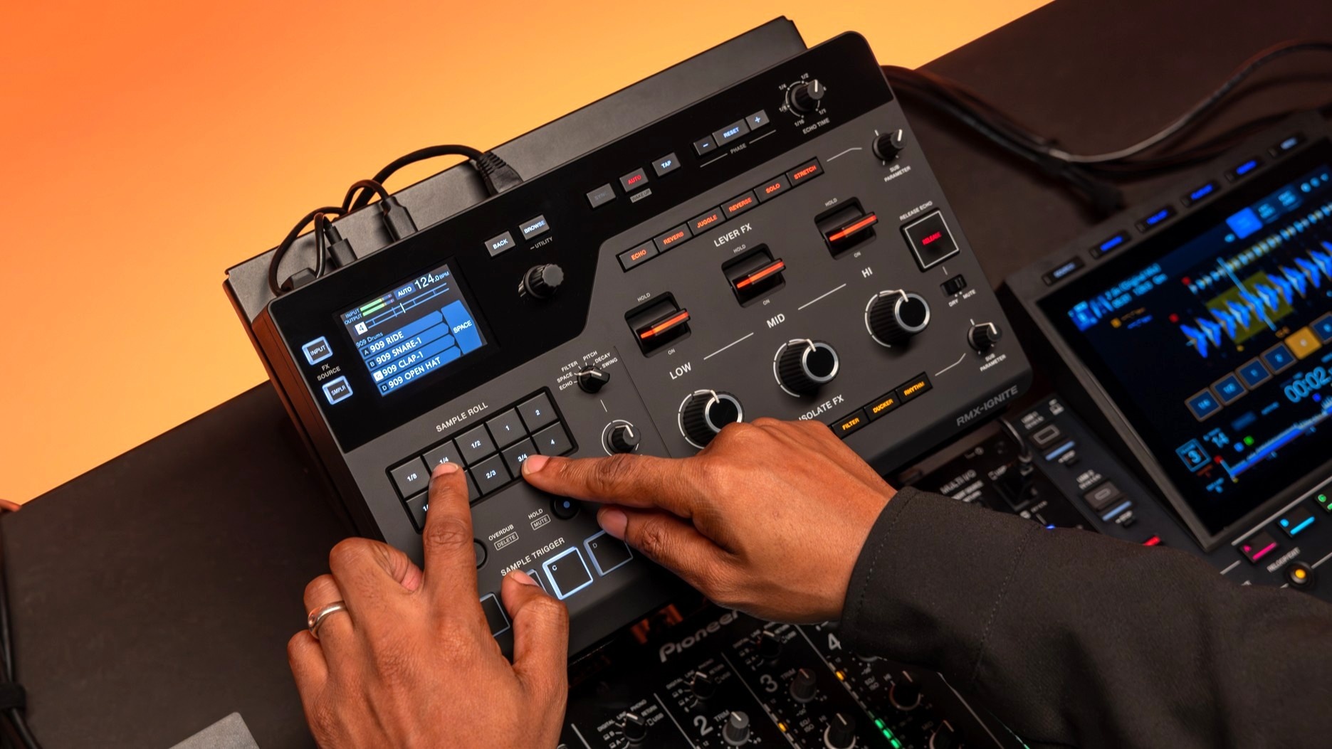 Vele effecten met de 3-bands FX van de RMX-IGNITE.