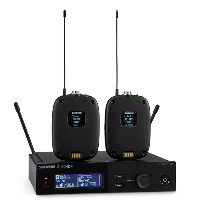 SLXD14D+E Dubbele draadloze bodypack set