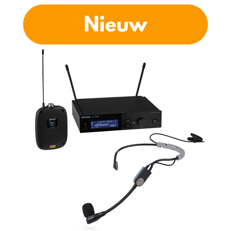 Shure SLXD14+E/SM35 Draadloze SM35 headsetmicrofoon set SLXD14+E/SM35 Draadloze SM35 headsetmicrofoon set