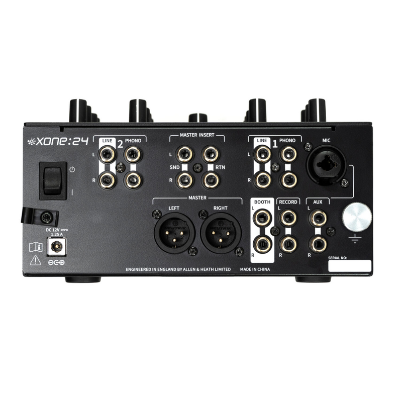 Allen & Heath Xone:24 2+1-kanaals dj-mixer zwart Xone:24 2+1-kanaals dj-mixer zwart