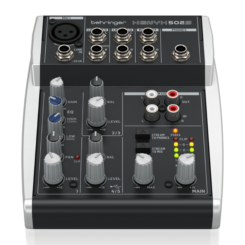 Xenyx 502S studiomixer met USB-interface