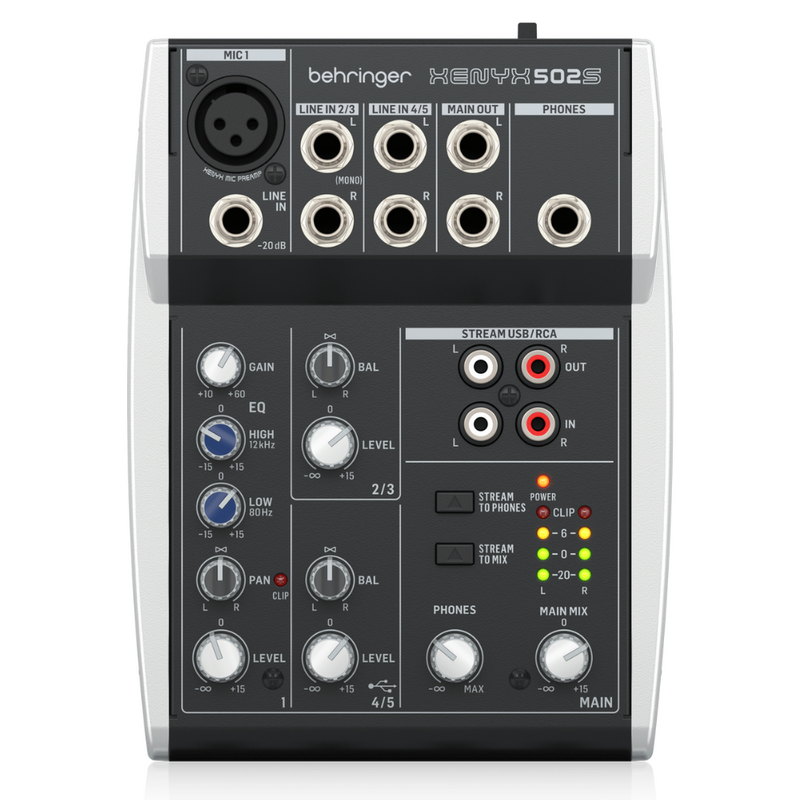 Xenyx 502S studiomixer met USB-interface