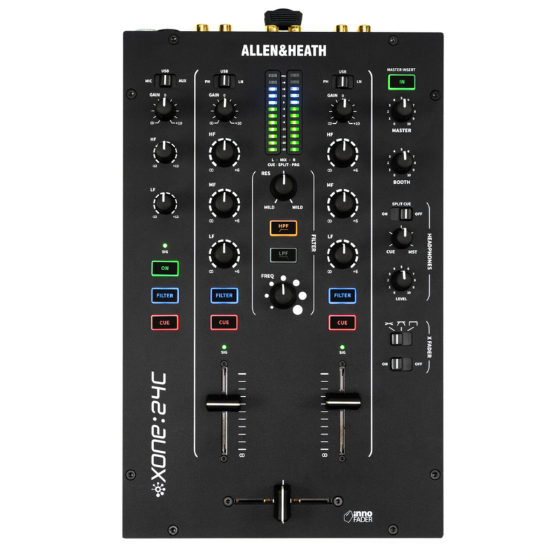 Allen & Heath Xone:24C 2+1-kanaals dj-mixer met USB audio-interface Xone:24C 2+1-kanaals dj-mixer met USB audio-interface